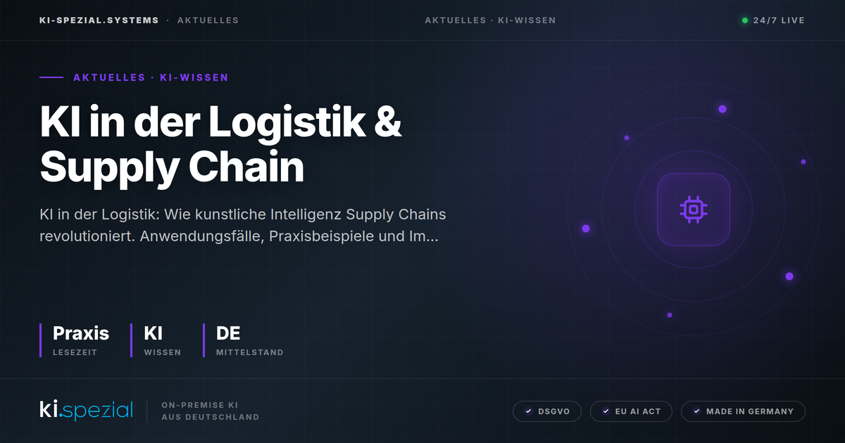 KI in der Logistik & Supply Chain | ki·spezial
